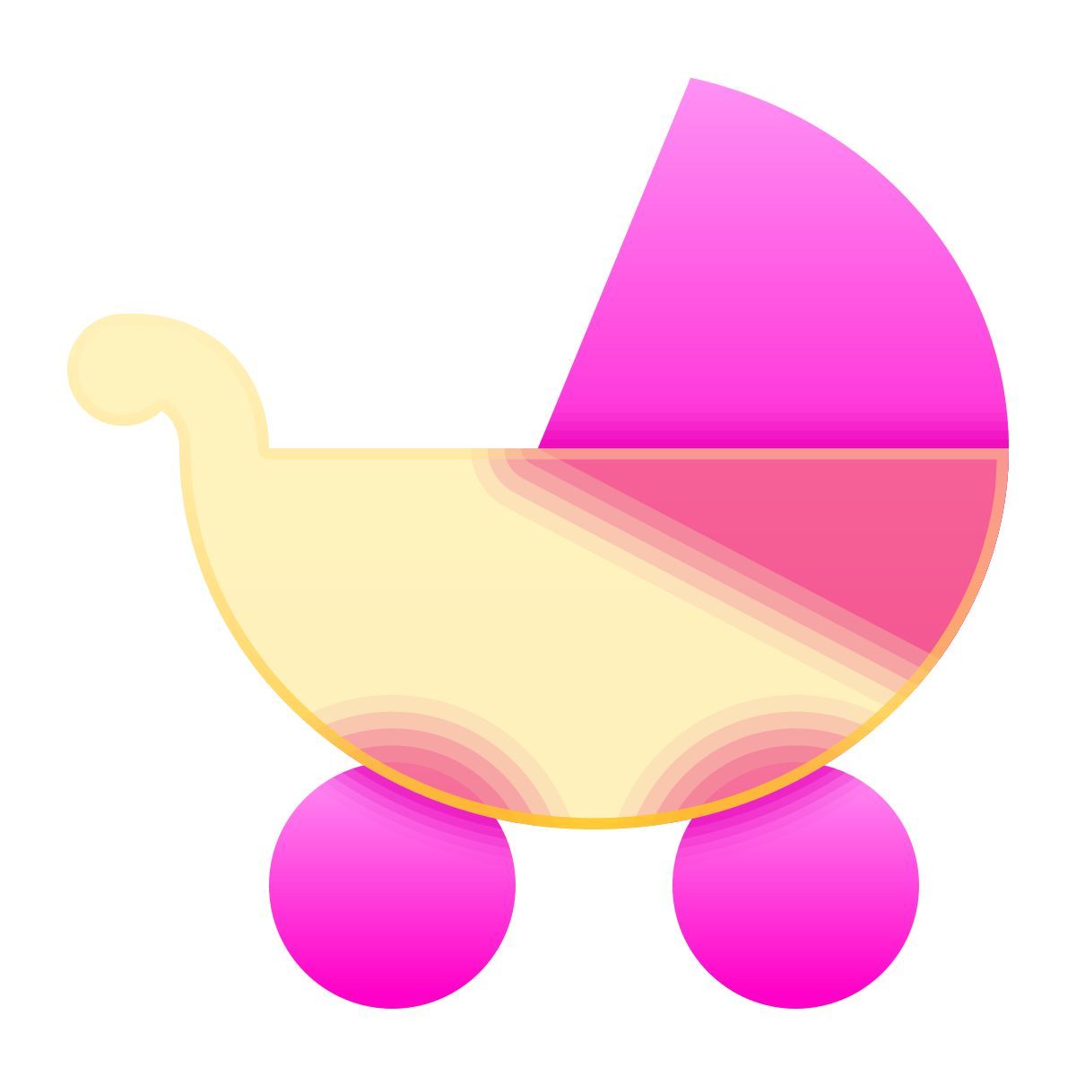 glassmorphism style passeggino icon