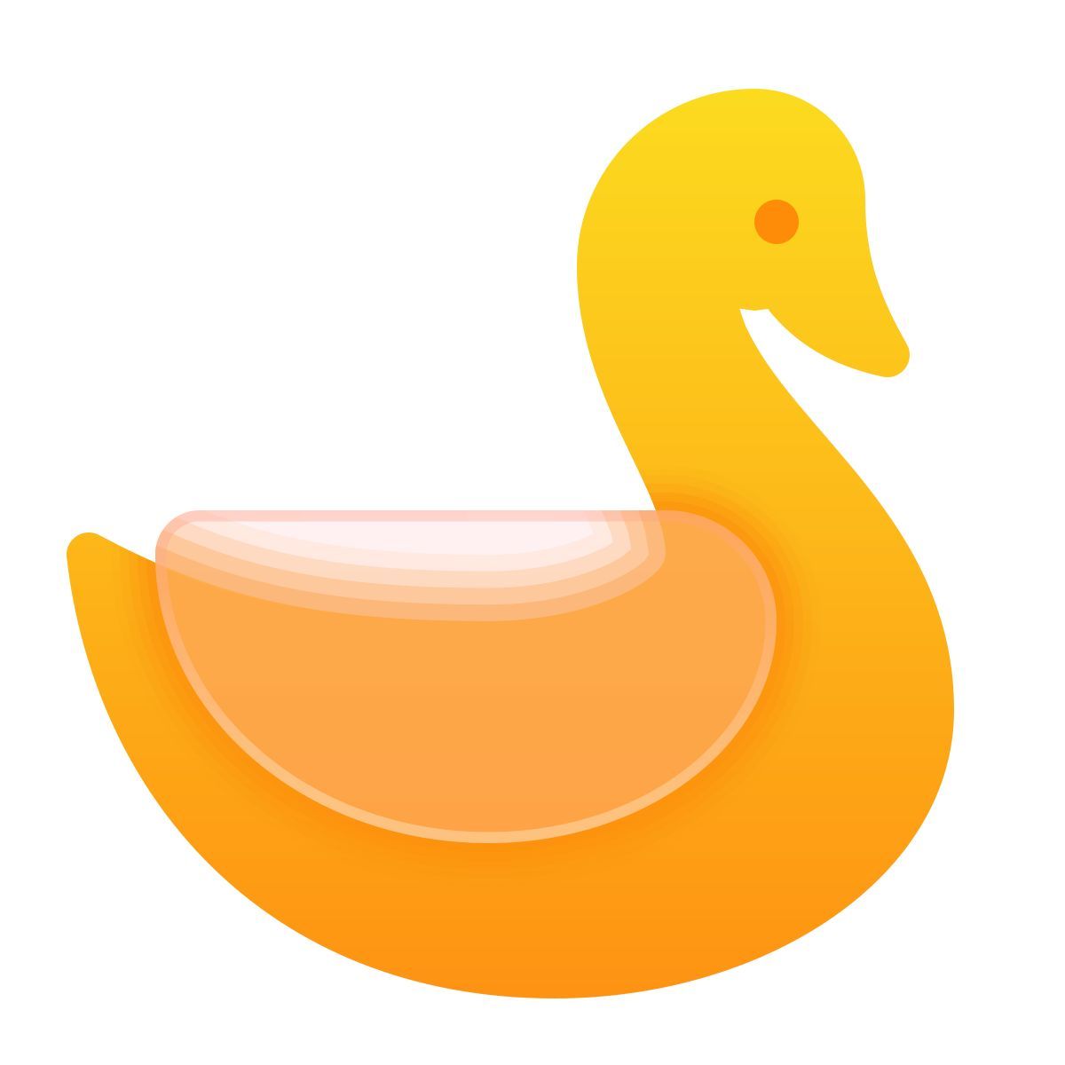 glassmorphism style cisne icon