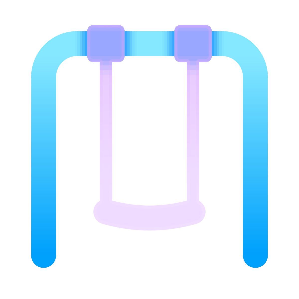 glassmorphism style качели icon