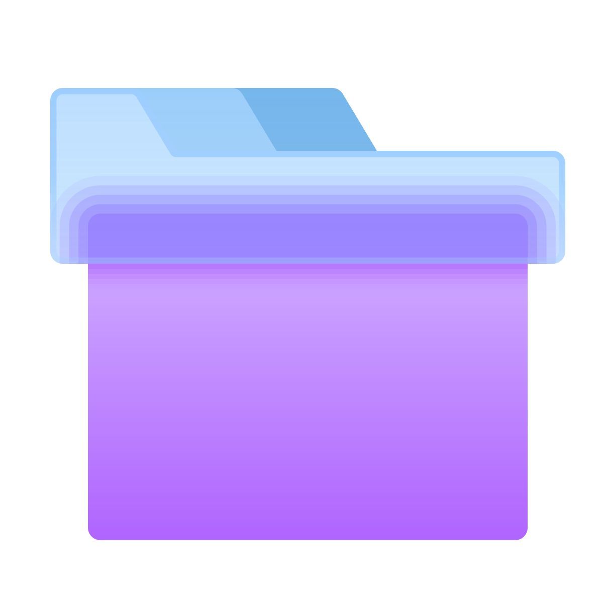 glassmorphism style scheda icon