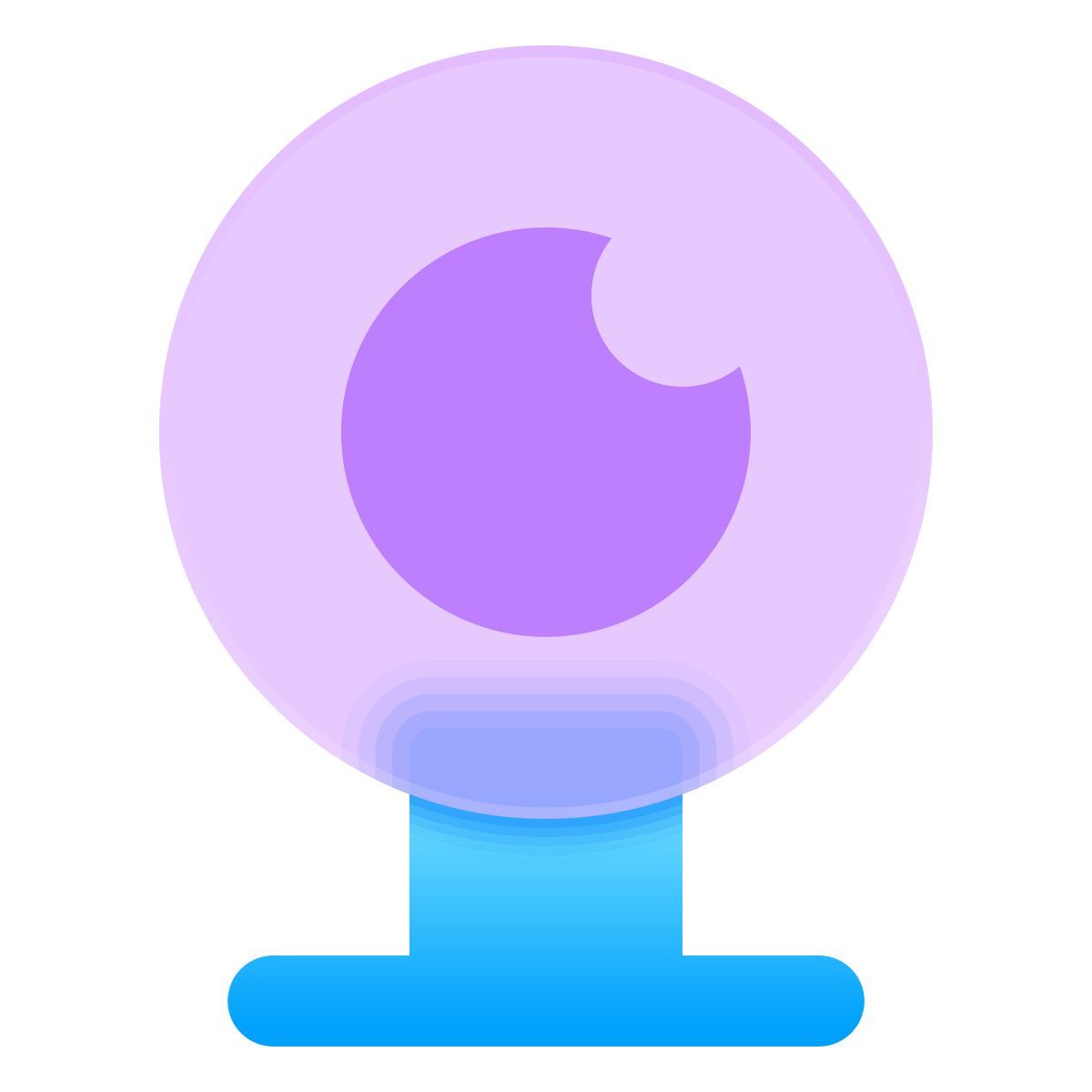 glassmorphism style webcam icon