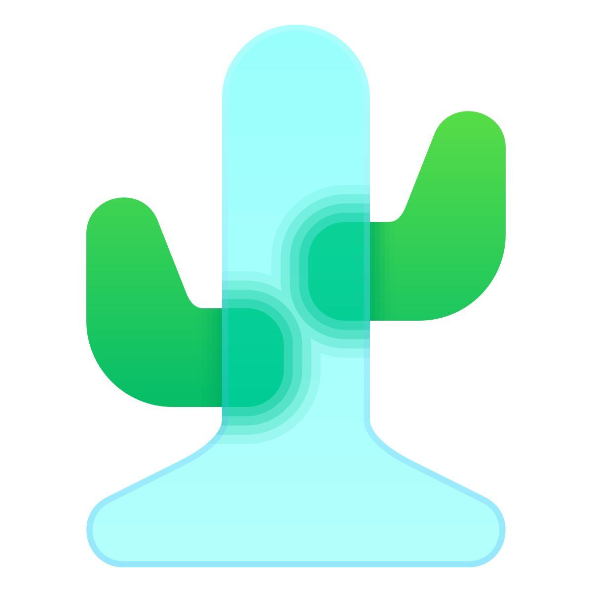 glassmorphism style western icon