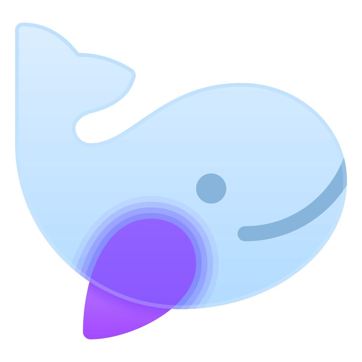 glassmorphism style wal icon