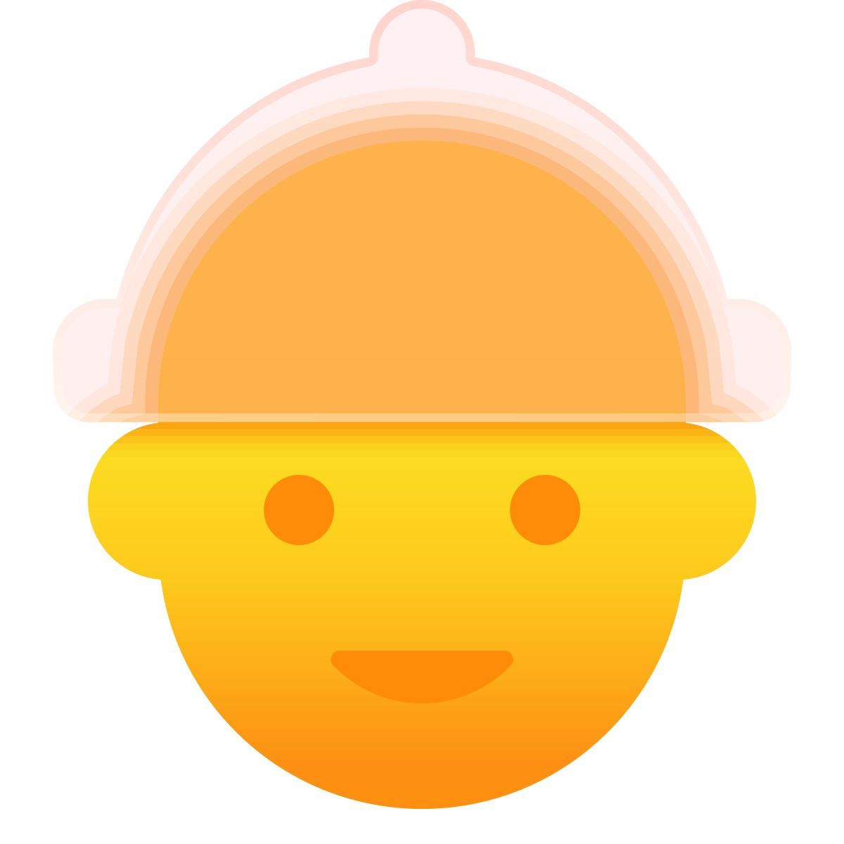 glassmorphism style worker männlich icon