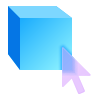 experimental 3d-select-glassmorphism icon