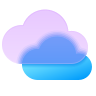 experimental clouds-glassmorphism icon