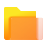 experimental folder-invoices-glassmorphism icon