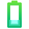 experimental low-battery-glassmorphism icon