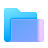 experimental mac-folder-glassmorphism icon