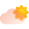 experimental partly-cloudy-day-glassmorphism icon