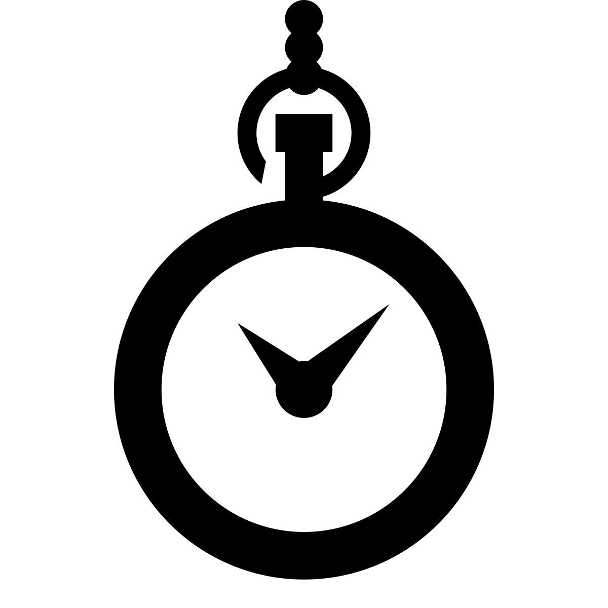 glyph neue style reloj de bolsillo icon