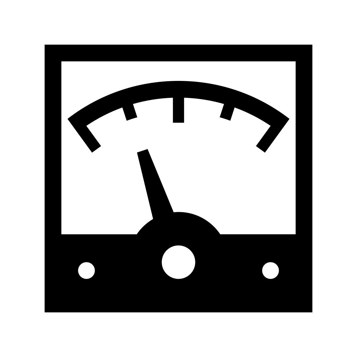 glyph neue style voltmeter icon