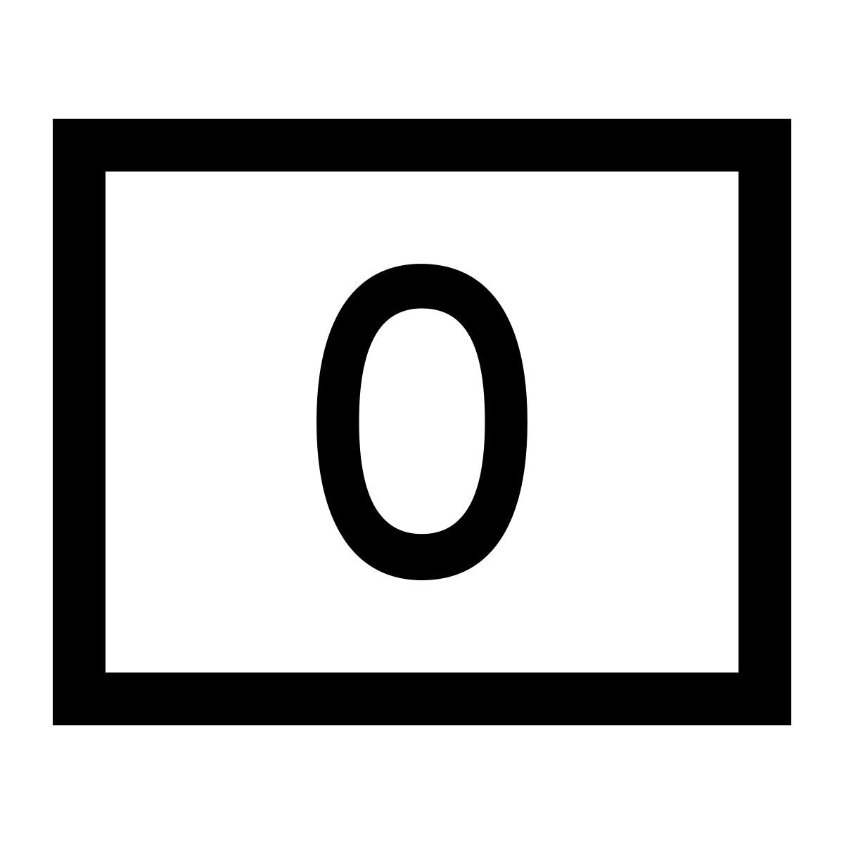 glyph neue style 0 icon