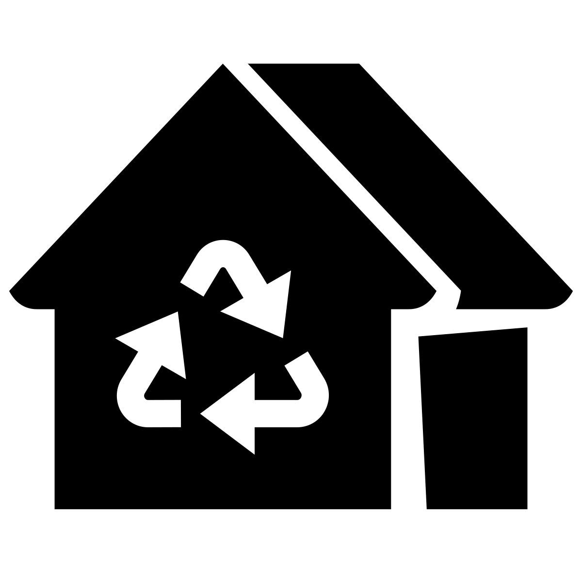 glyph neue style 3d house icon