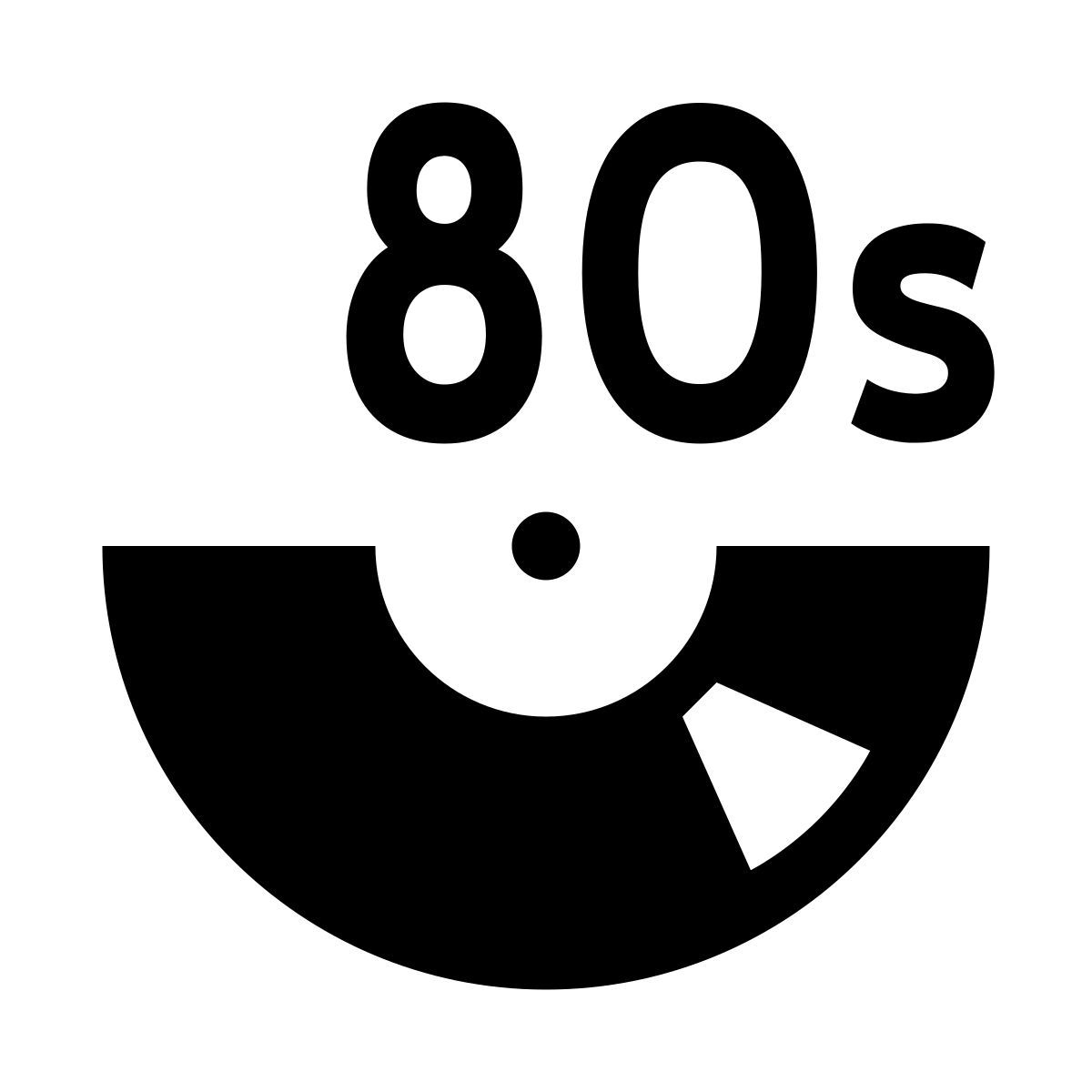 glyph neue style 80s music icon