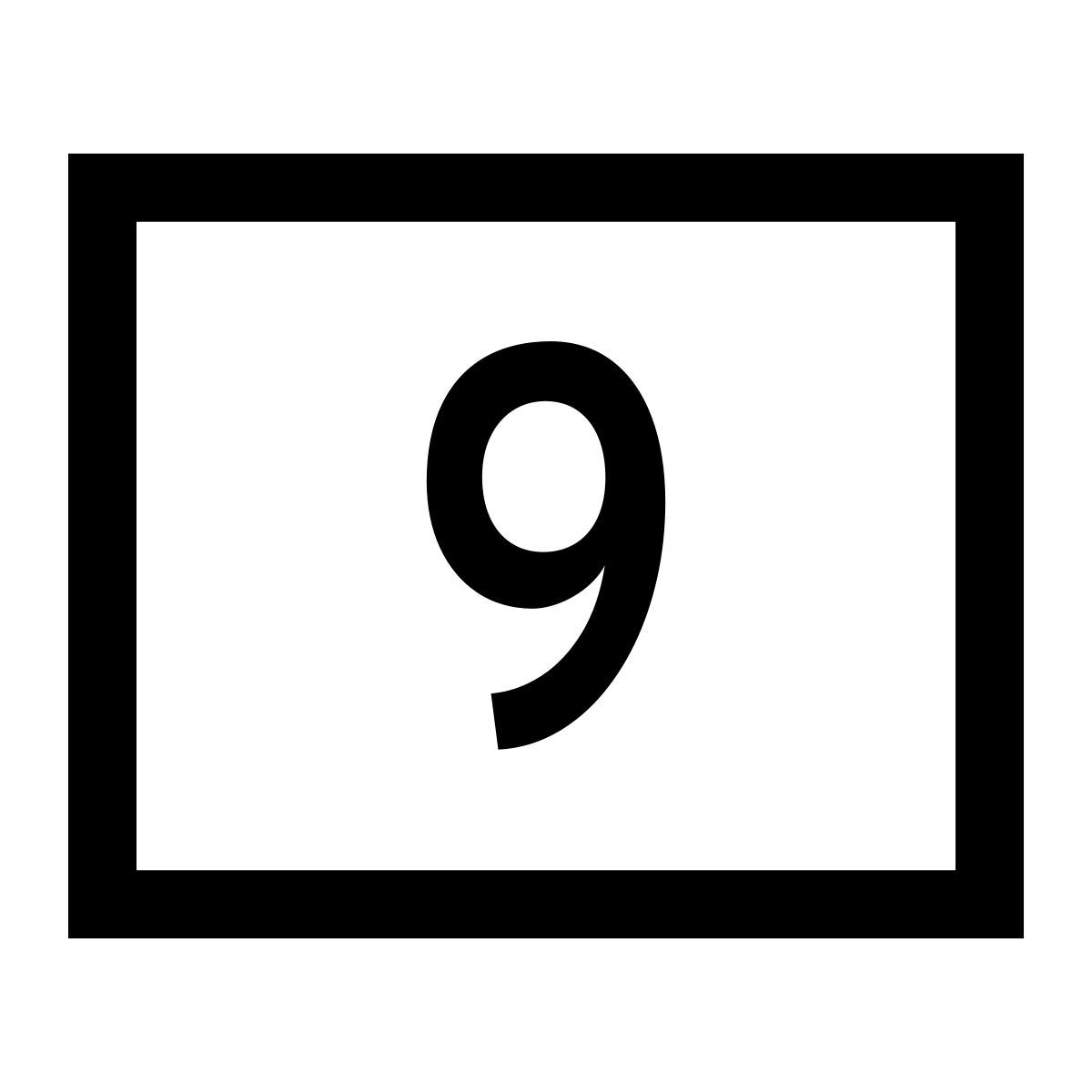 glyph neue style 9 icon