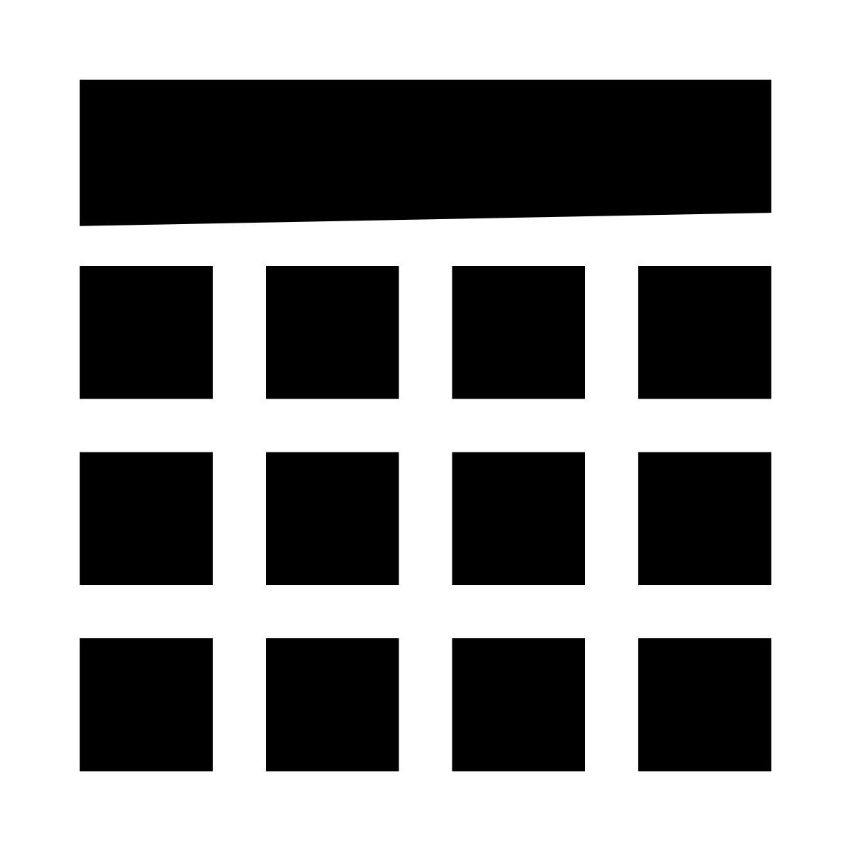 glyph neue style aktivitätsraster icon