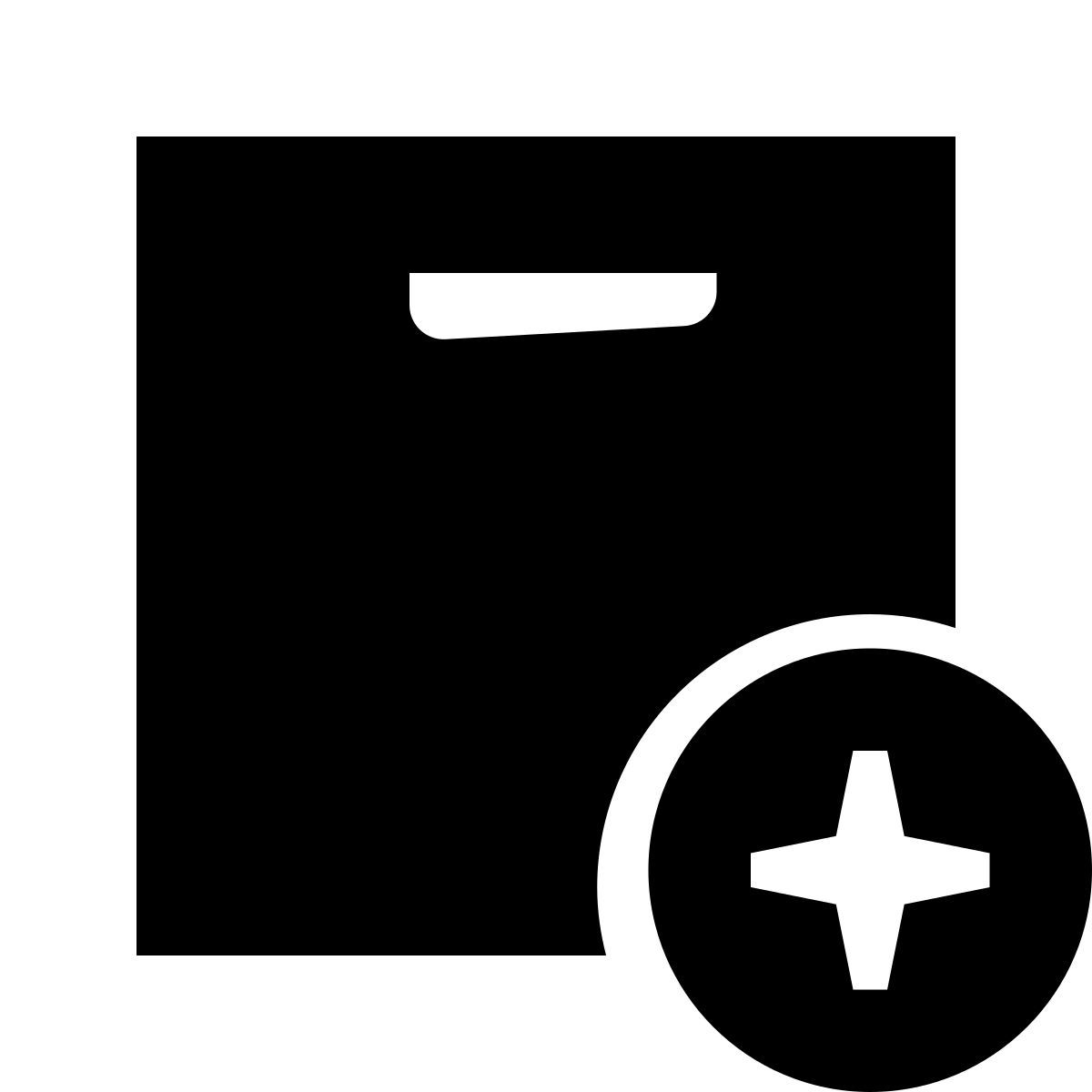 glyph neue style aggiungere alla collezione icon