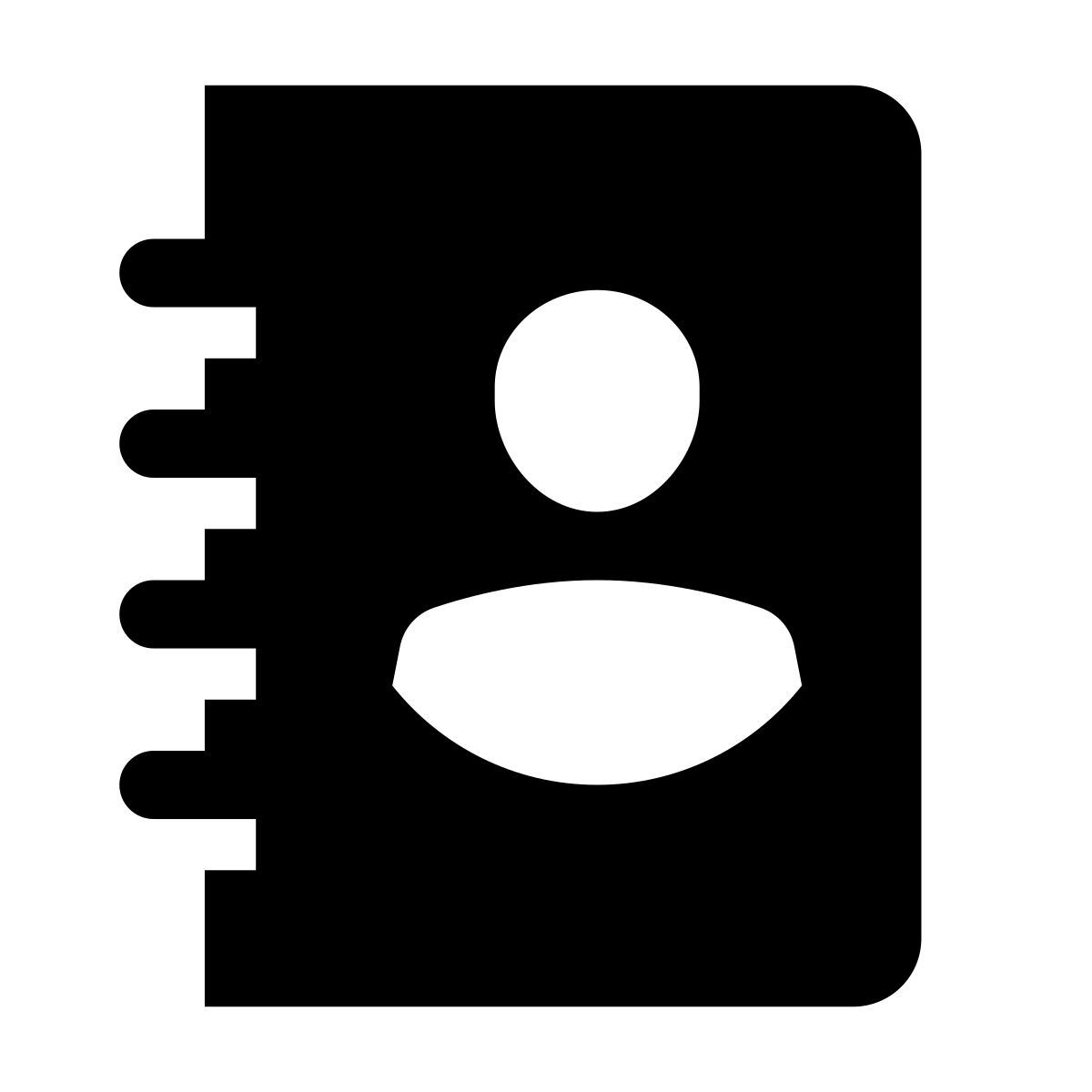 glyph neue style 주소록 2 icon