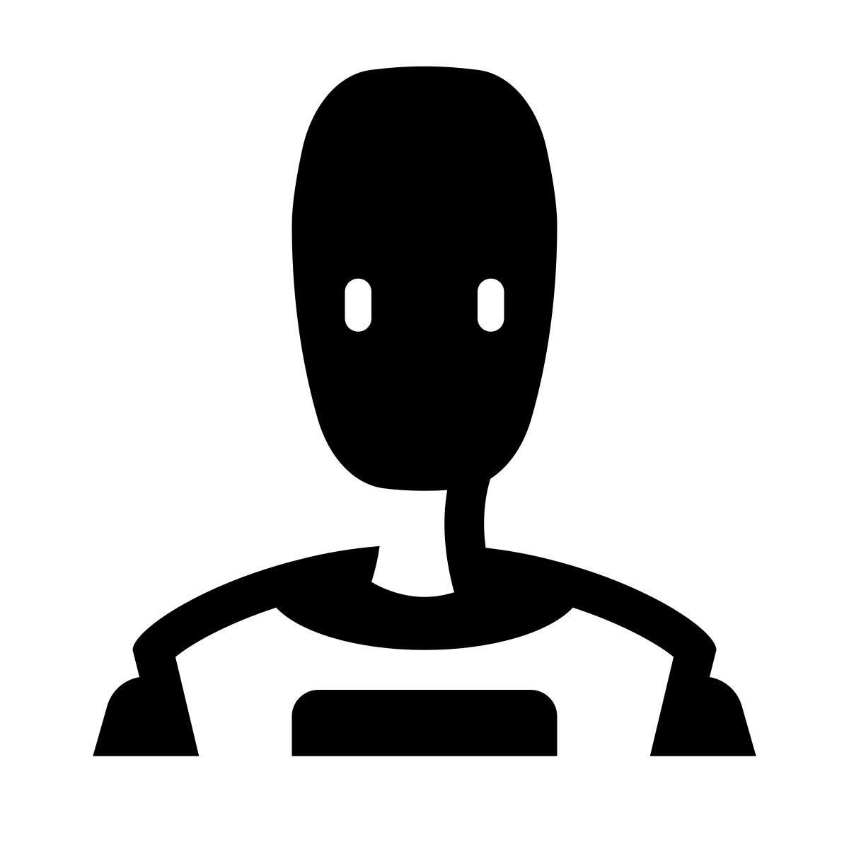 glyph neue style robot icon