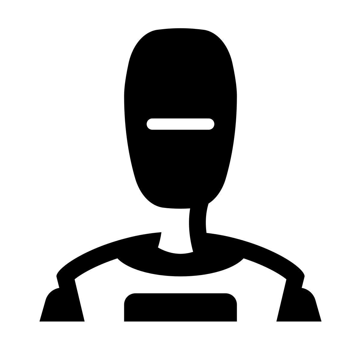 glyph neue style robot icon