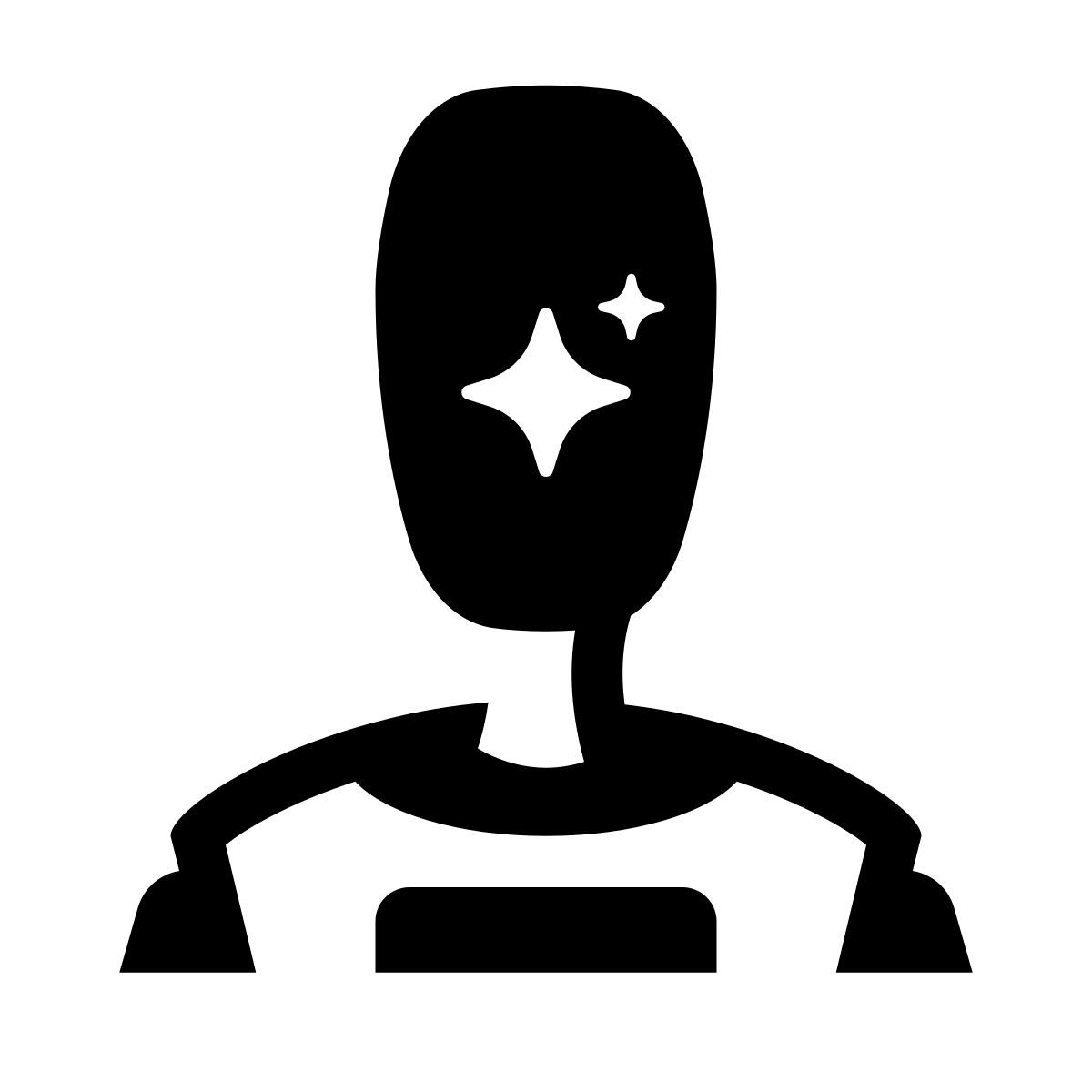 glyph neue style robot icon