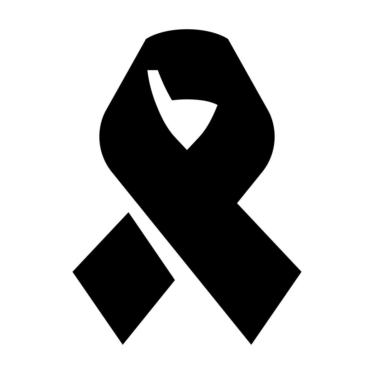 glyph neue style aids 리본 icon