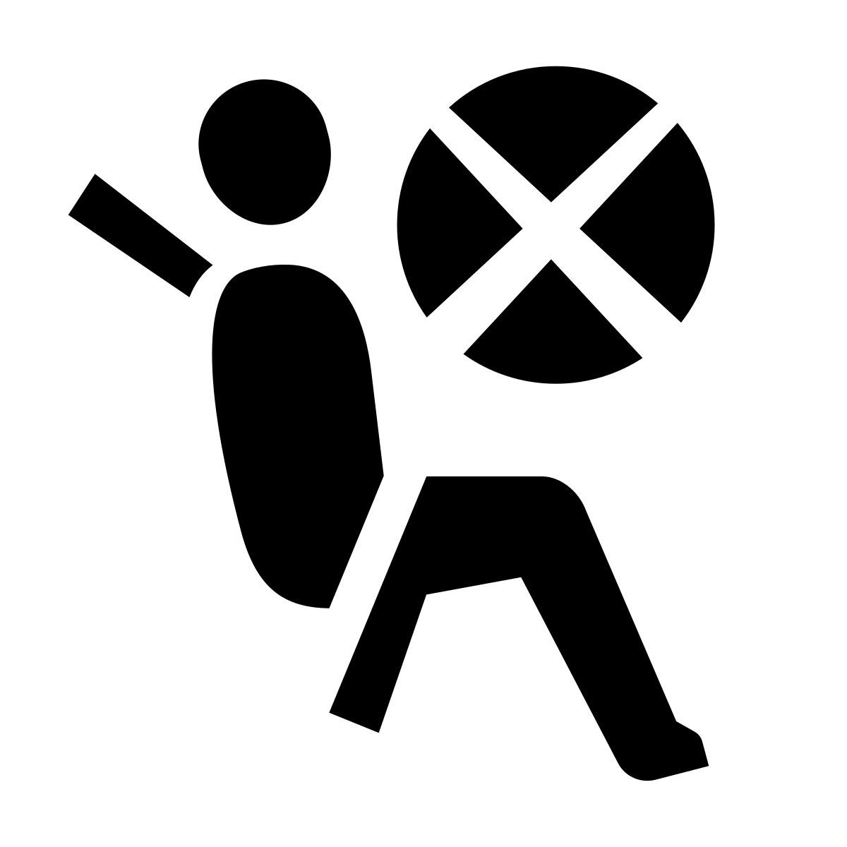 glyph neue style car warning icon