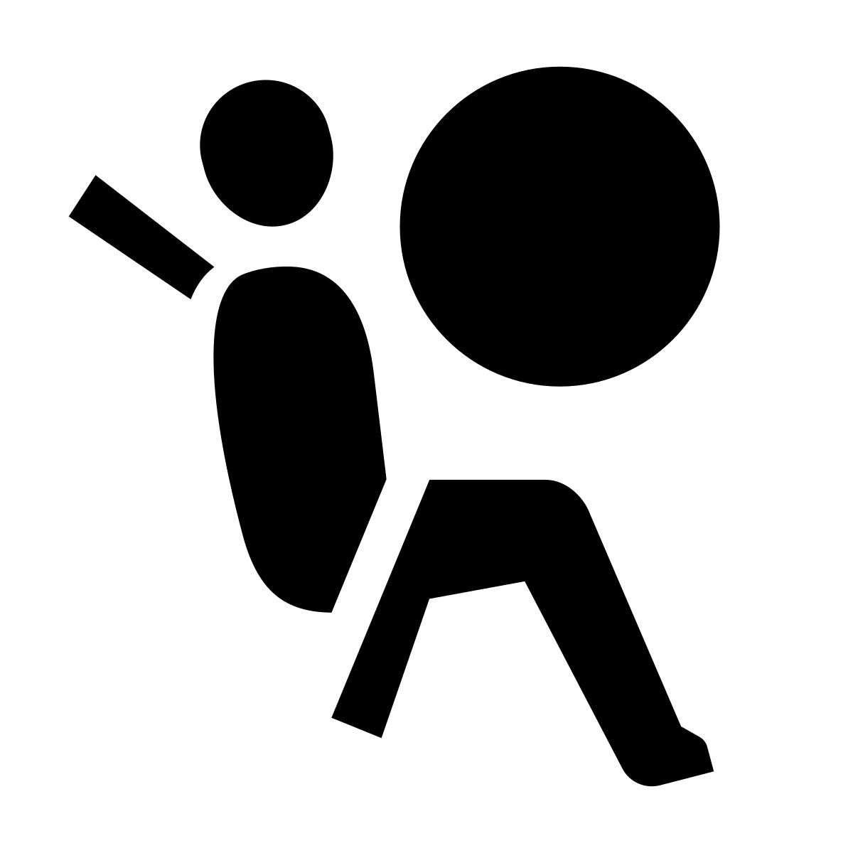 glyph neue style airbag activado icon