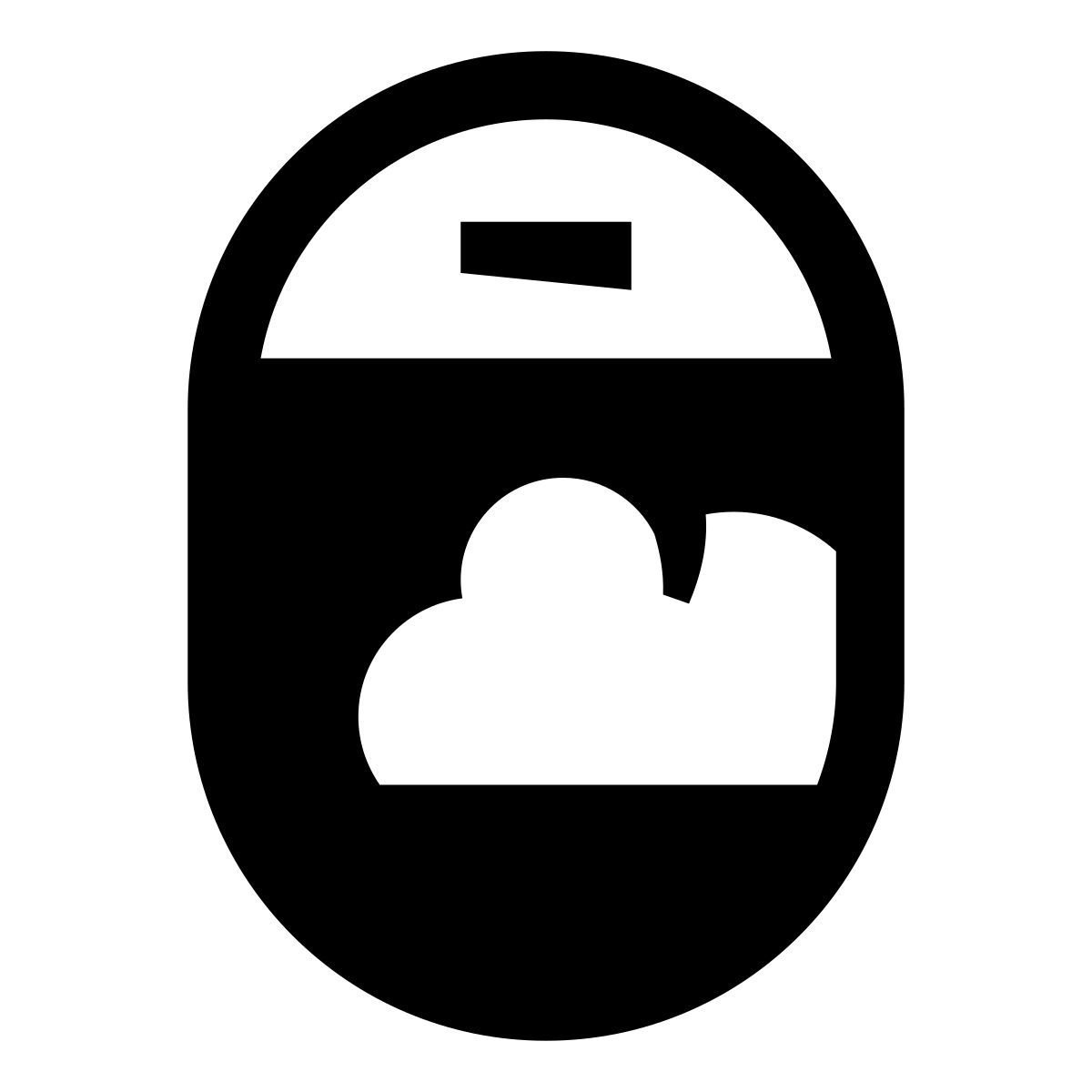 glyph neue style 비행기 창 열기 icon