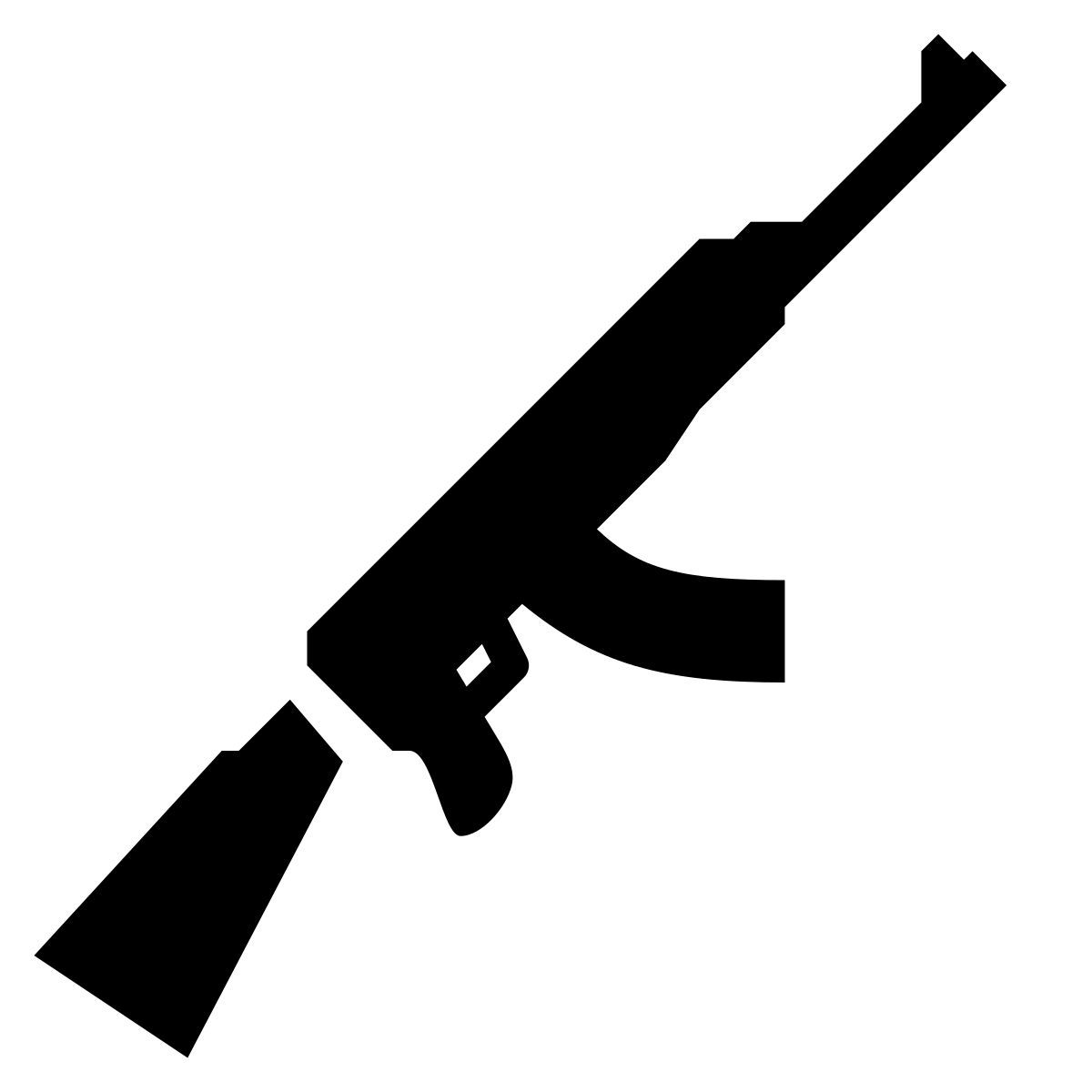 glyph neue style ak 47 icon