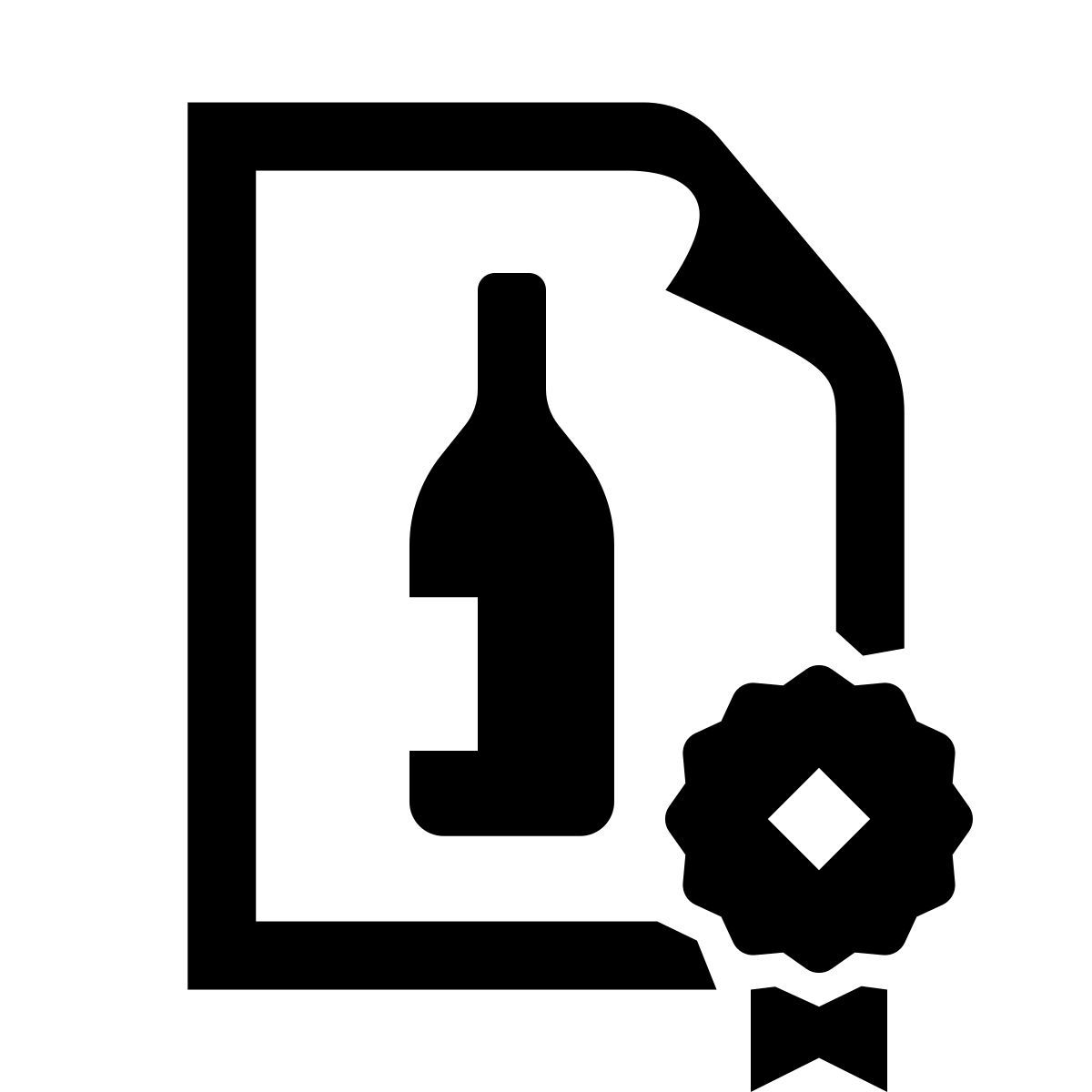 glyph neue style 알코올 음료 라이센스 icon