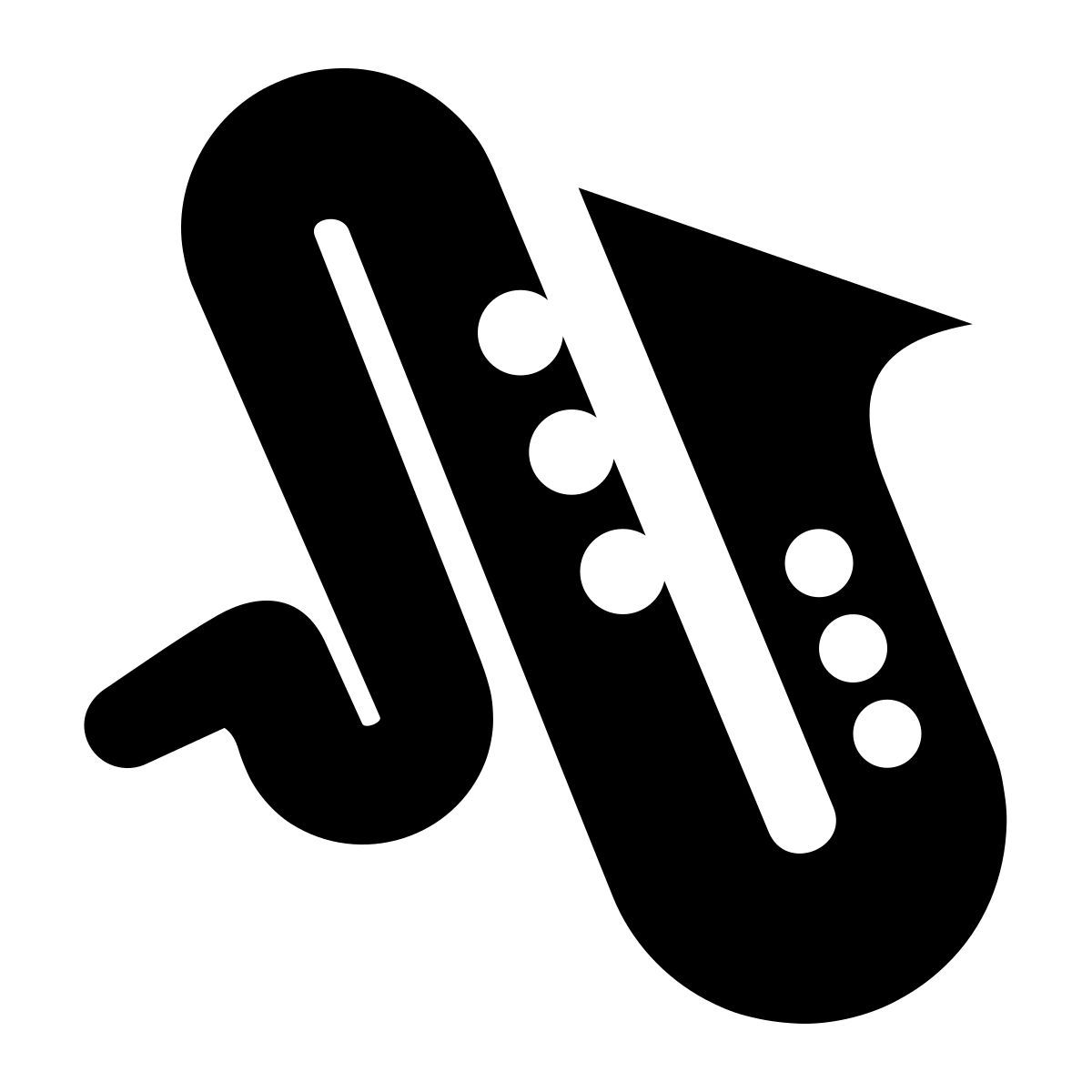 glyph neue style saxophone icon