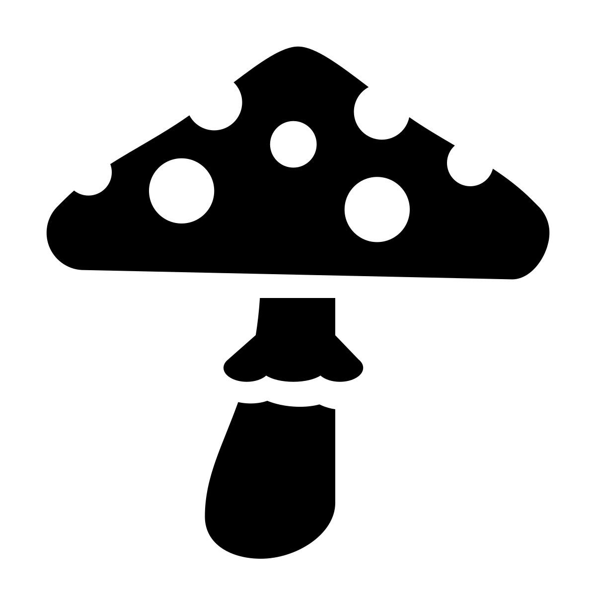 glyph neue style amanita icon