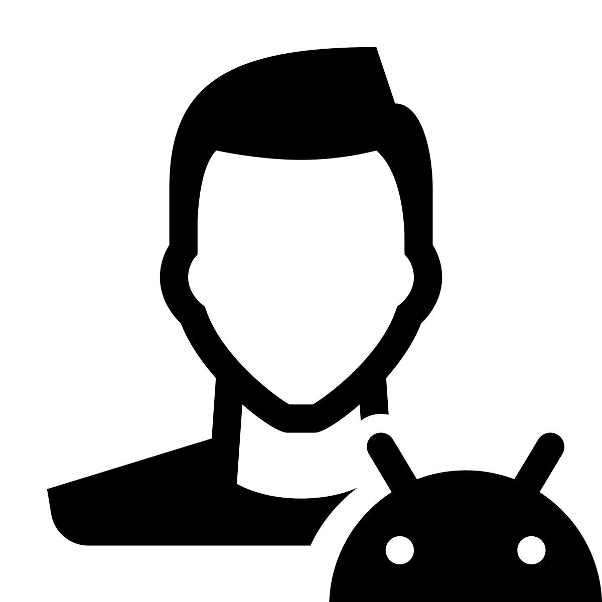 glyph neue style android user icon