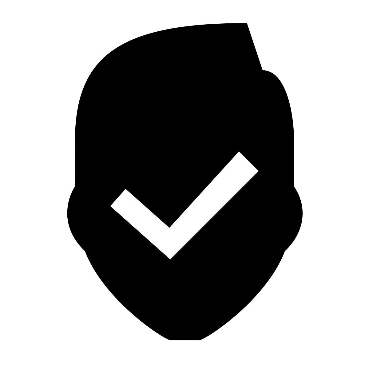 glyph neue style zustimmen icon