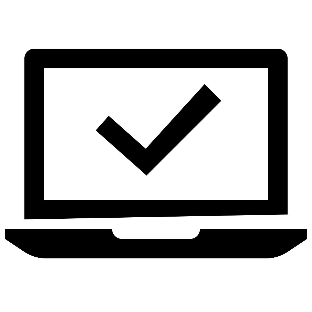 glyph neue style approved delivery icon