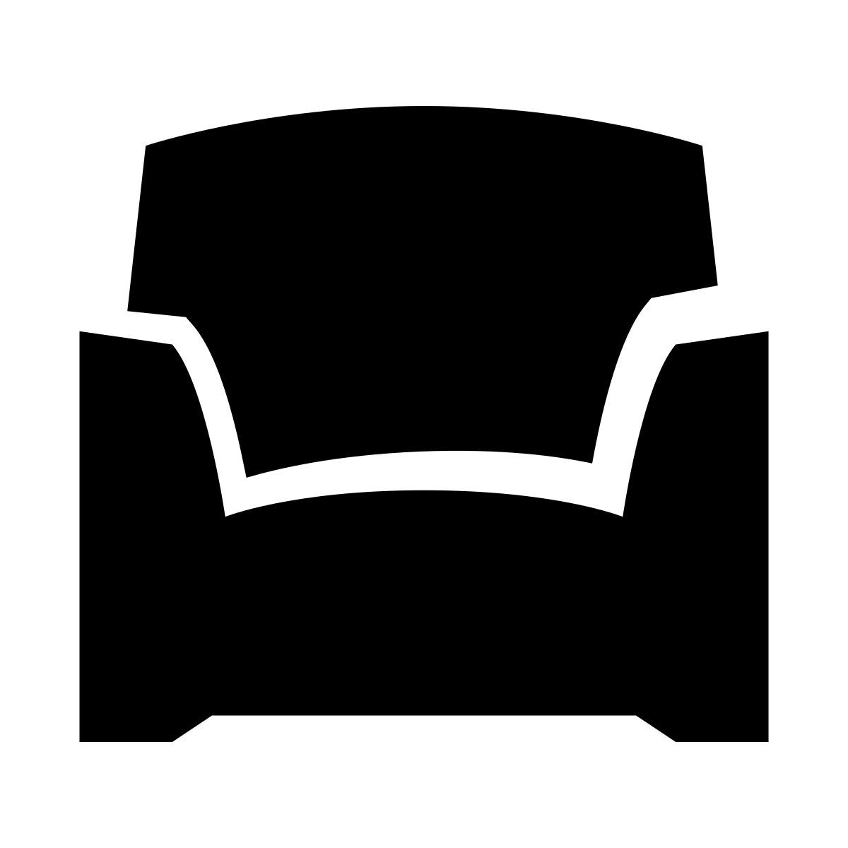 glyph neue style armchair icon