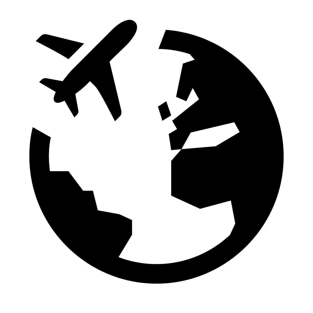 glyph neue style um die welt icon