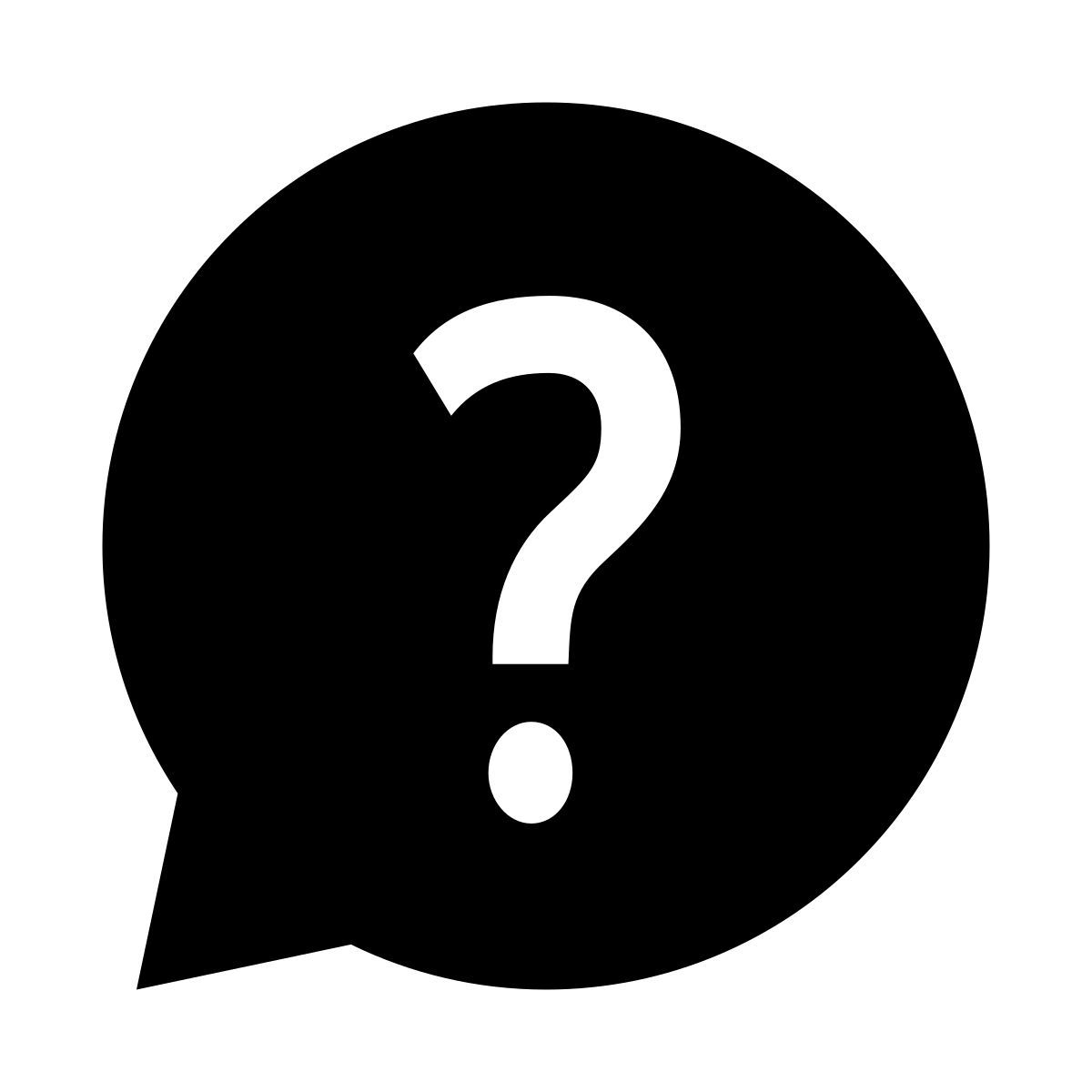 glyph neue style pregunta icon