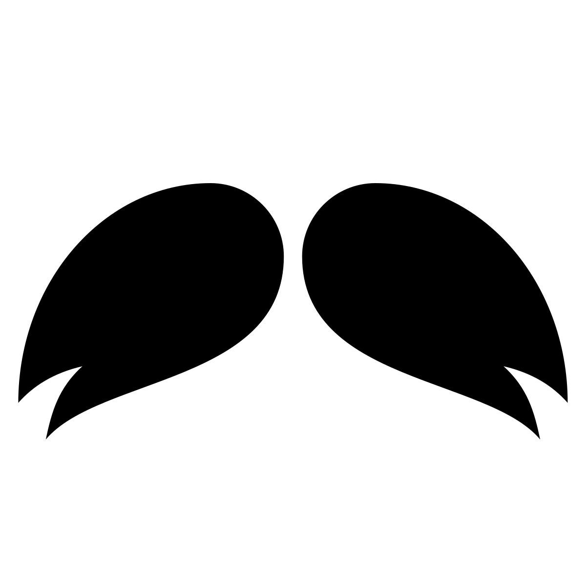 glyph neue style moustache icon