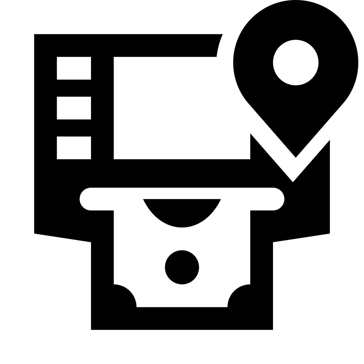 glyph neue style atm 위치 icon