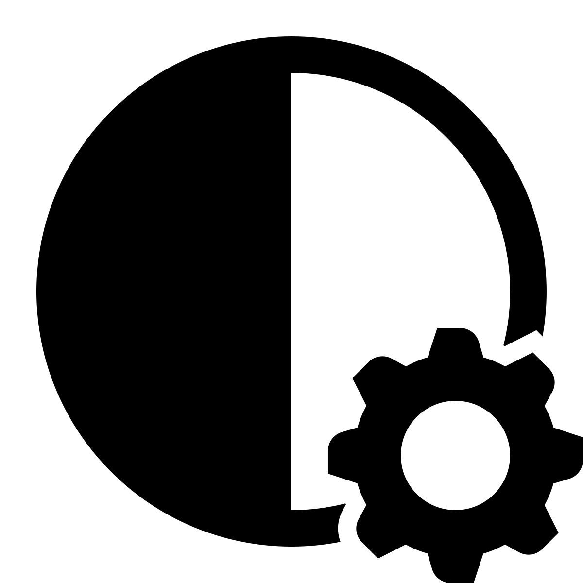 glyph neue style contrasto automatico icon