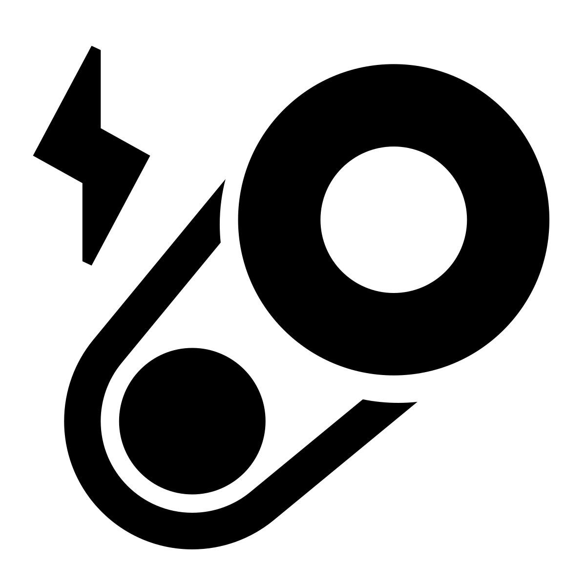 glyph neue style générateur automobile icon