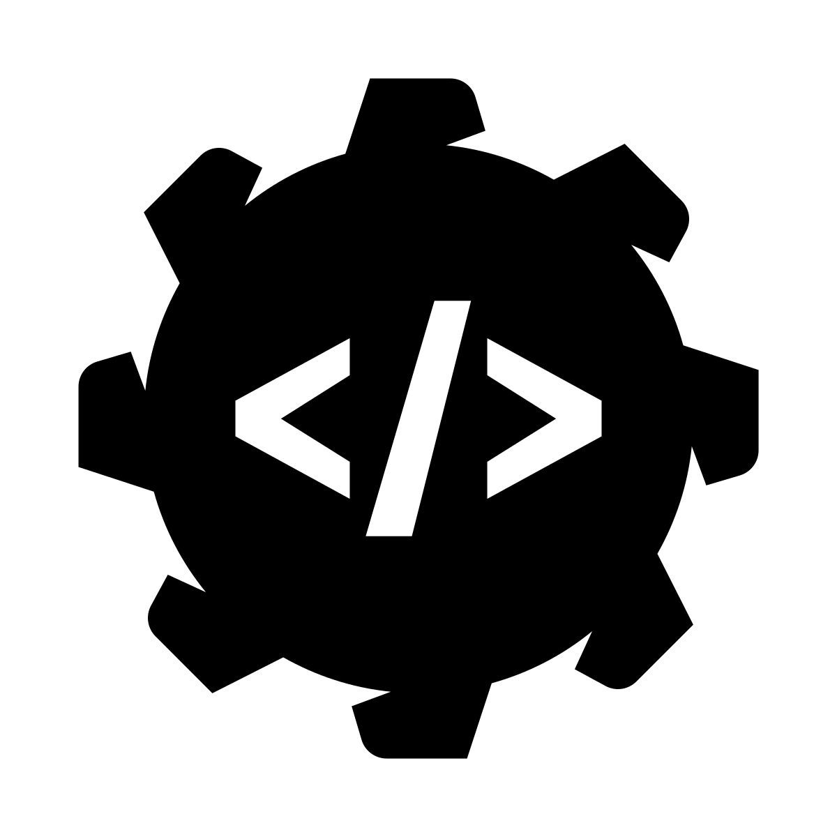 glyph neue style backend development icon