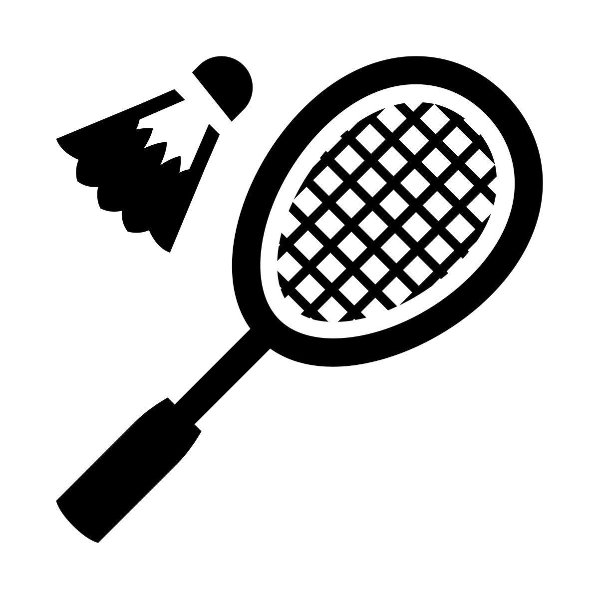 glyph neue style badminton icon