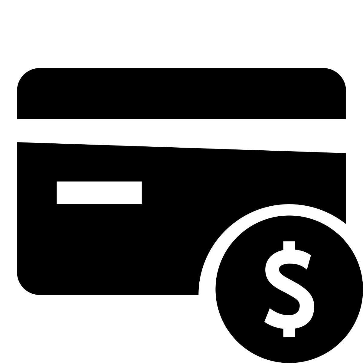 glyph neue style bank card dollar icon