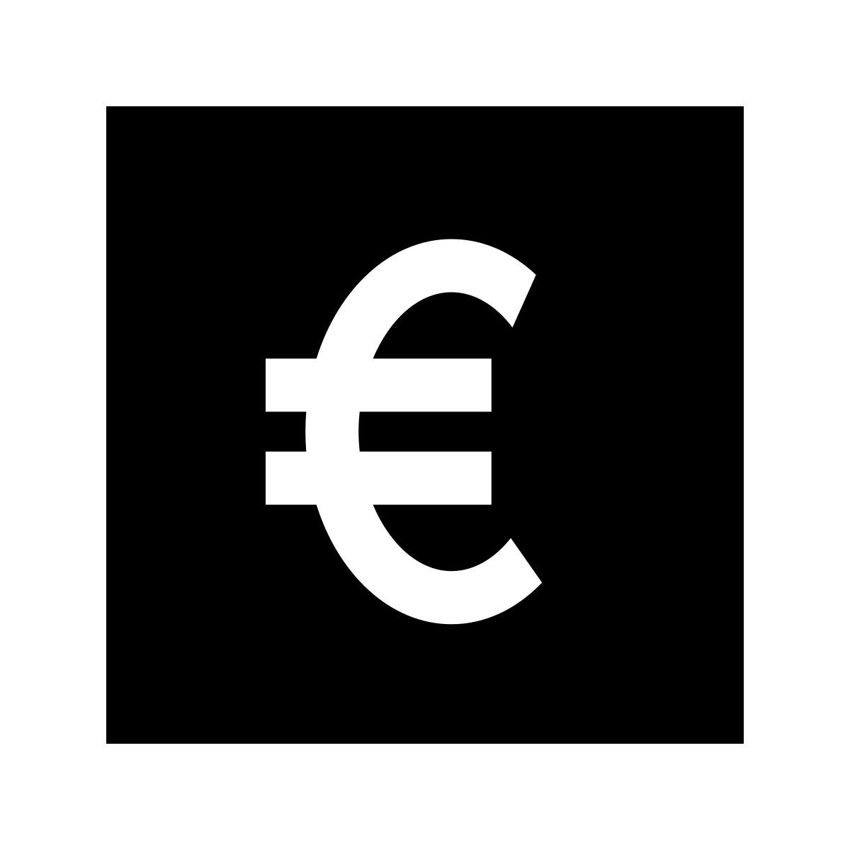 glyph neue style banque euro icon