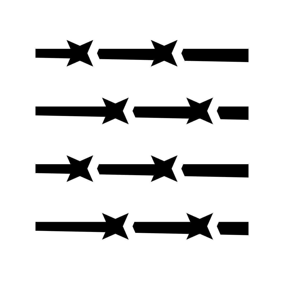 glyph neue style fil de fer barbelé icon