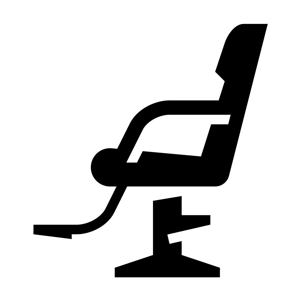 glyph neue style парикмахерское кресло icon